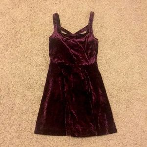 Forever 21 Maroon Velvet Dress